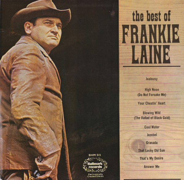 Frankie Laine - The Best Of Frankie Laine (LP) Vinyl LP Vinyl Zeer Goed / Hoesje Goed "VINYLSINGLES.NL"