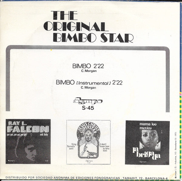 Original Bimbo Star - Bimbo 31850 Vinyl Singles Vinyl Goed / Hoes Goed