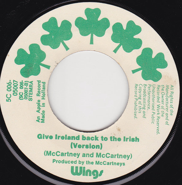 Wings - Give Ireland Back To The Irish 34147