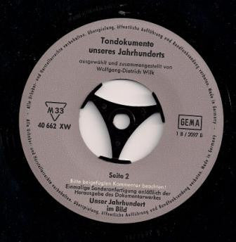 Various - Tondokumente Unseres Jahrhunderts 15150 Vinyl Singles Vinyl Goed / Hoes Goed