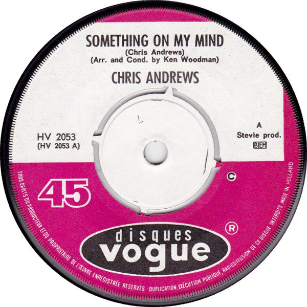 Chris Andrews - Something On My Mind 02789