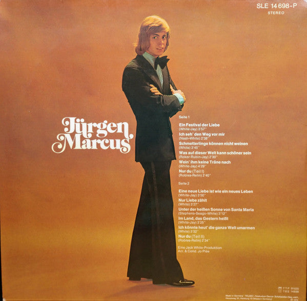 Jürgen Marcus - Ein Festival Der Liebe (LP) 52100 Vinyl LP Vinyl Goed / Hoes Goed