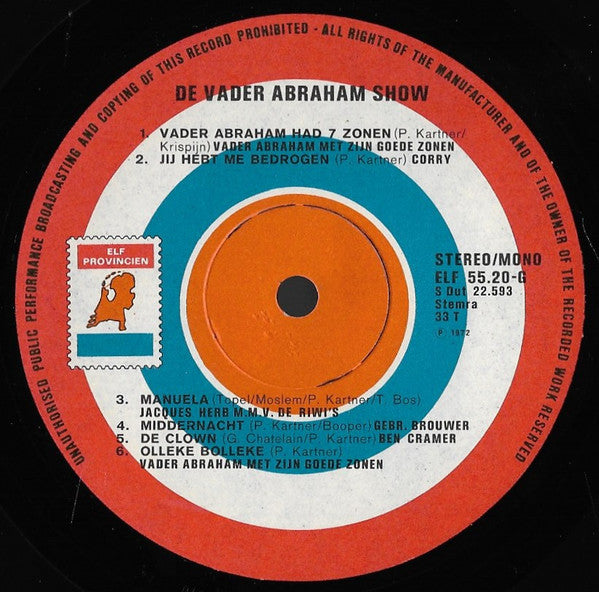 Various - Vader Abraham Show Part 1 (LP) 48719