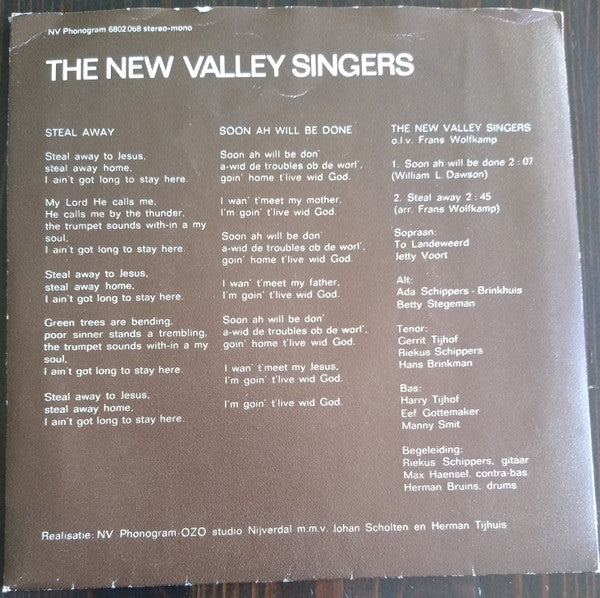 New Valley Singers - Steal Away 03237 Vinyl Singles Vinyl Goed / Hoes Goed