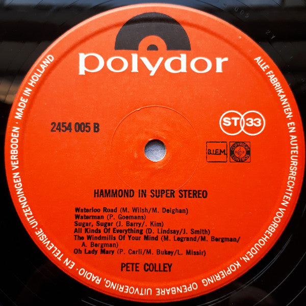 Pete Colley - Hammond In Super Stereo (LP) 50624