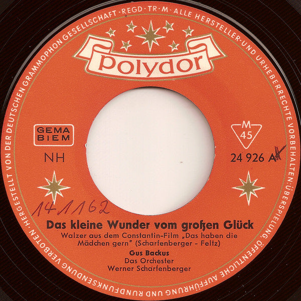 Gus Backus - Das Kleine Wunder Vom Grosen Gluck 13798