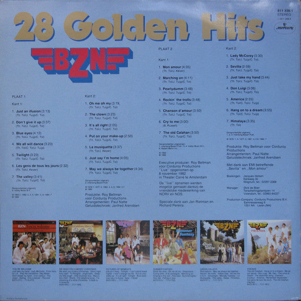BZN - 28 Golden Hits (LP) Vinyl LP Dubbel Vinyl Zeer Goed / Hoesje Goed "VINYLSINGLES.NL"