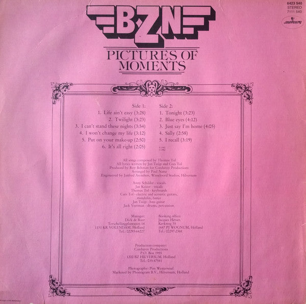 BZN - Pictures Of Moments (LP) 43119 Vinyl LP Vinyl Goed / Hoes Goed