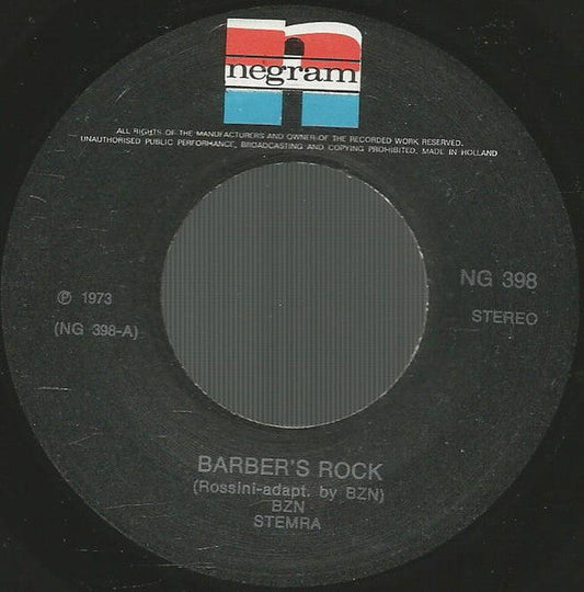 BZN - Barber's Rock 26308 Vinyl Singles Vinyl Goed / Hoes Goed
