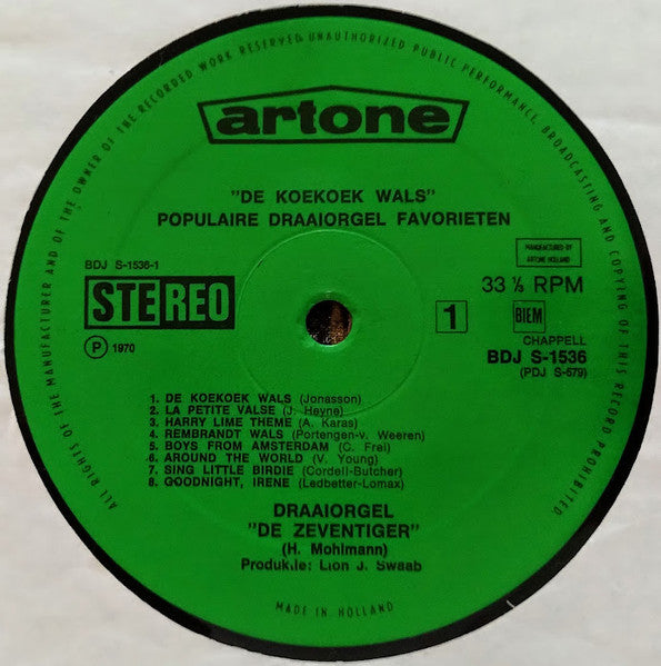 Drehorgel Seventies - Kuckuckswalzer (LP) 42788