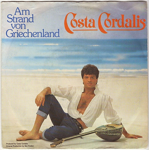 Costa Cordalis - Am Strand Von Griechenland 04879 Vinyl Singles Vinyl Goed / Hoes Goed