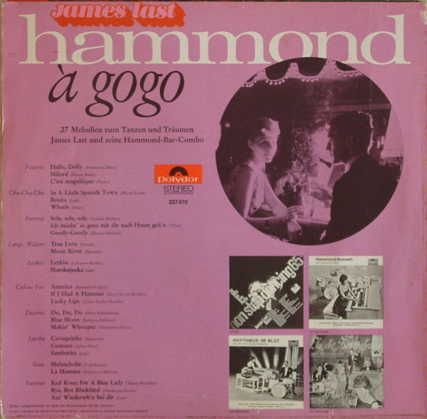 James Last Und Seine Hammond-Bar-Combo - Hammond À Gogo (LP) Vinyl LP Vinyl Goed / Hoes Goed