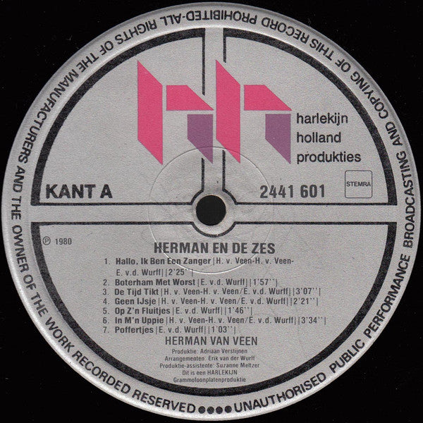 Herman van Veen – Herman And The Six (LP)