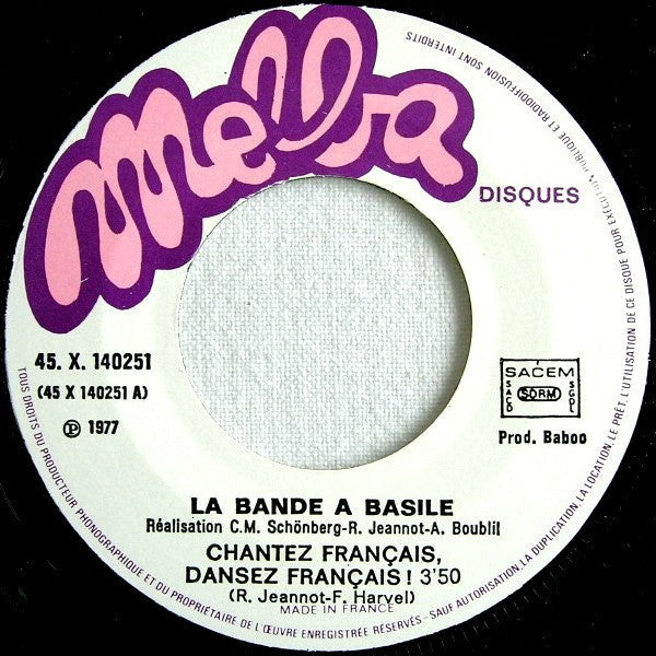 La Bande A Basile - Chantez Français, Dansez Français 32847 Vinyl Singles Vinyl Goed / Hoes Goed