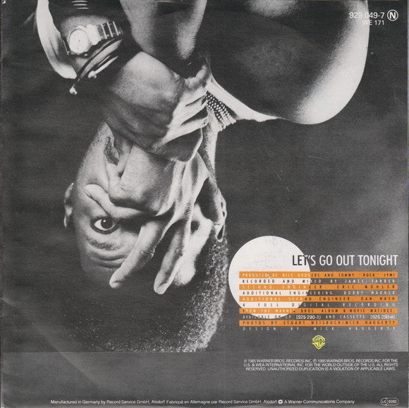 Nile Rodgers - Let's Go Out Tonight 31418 Vinyl Singles Vinyl Goed / Hoes Goed