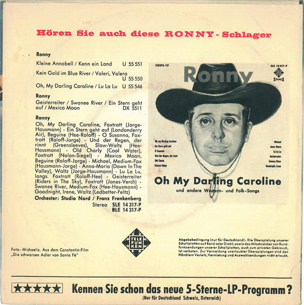 Ronny - Darling, Good Night Vinyl Singles Vinyl Goed / Hoes Goed