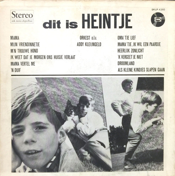 Heintje - Dit Is Heintje (LP) Vinyl LP Vinyl Zeer Goed / Hoesje Goed "VINYLSINGLES.NL"