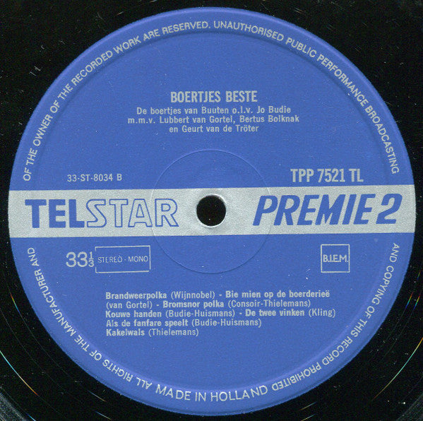 Boertjes van Buuten - Boertjes Beste! (LP) 46294 Vinyl LP Vinyl Goed / Hoes Goed