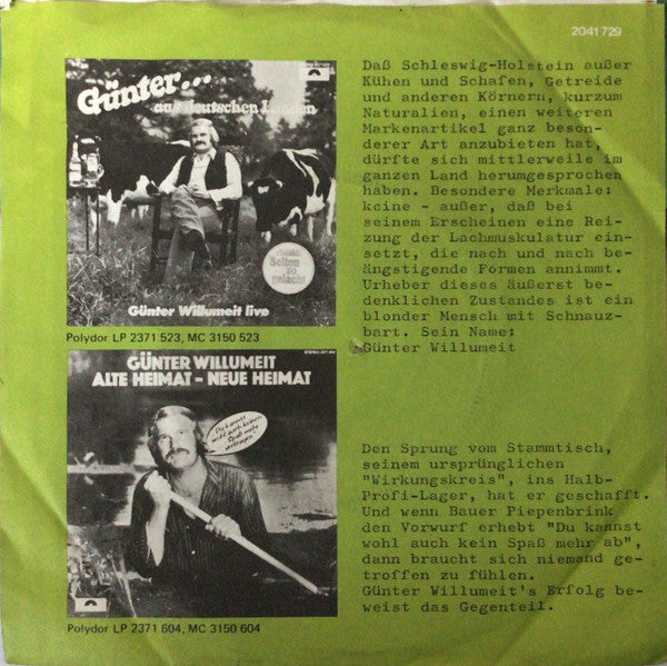 Günter Willumeit - Mögen Täte Ich Schon Wollen 18600 Vinyl Singles Vinyl Goed / Hoes Goed