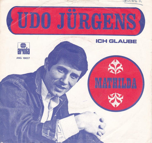 Udo Jürgens - Mathilda 35767 Vinyl Singles Vinyl Goed / Hoes Goed