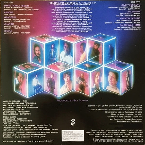 Koinonia - More Than A Feelin' (LP) 50321 Vinyl LP Vinyl Goed / Hoes Goed