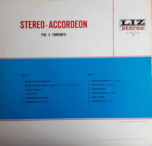 2 Torrini's - Stereo-Accordeon 50267 Vinyl LP Vinyl Goed / Hoes Goed