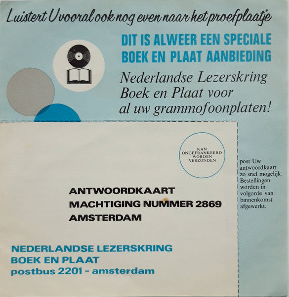 Various - Hollandse Artiesten Parade (Flexi-disc) 34908 Flexidisc Vinyl Goed / Hoes Goed