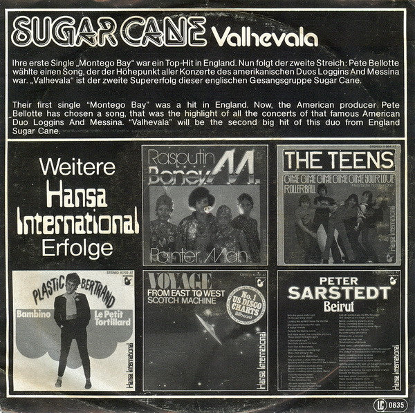 Sugar Cane - Valhevala 30812 Vinyl Singles Vinyl Goed / Hoes Goed