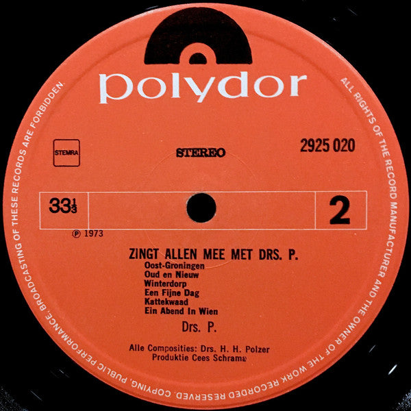 Drs. P. - Zingt Allen Mee Met Drs. P. (LP) 49499