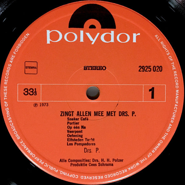 Drs. P. - Zingt Allen Mee Met Drs. P. (LP) 49499