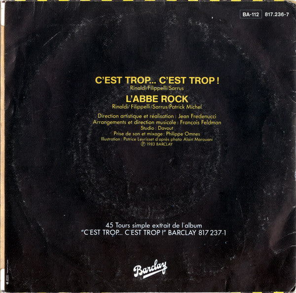 Les Charlots - C'est Trop... C'est Trop! 18159 Vinyl Singles Vinyl Goed / Hoes Goed