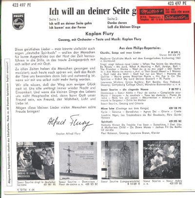 Kaplan Alfred Flury - Ich Will An Deiner Seite Gehn 15739 Vinyl Singles EP Vinyl Goed / Hoes Goed