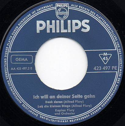 Kaplan Alfred Flury - Ich Will An Deiner Seite Gehn 15739 Vinyl Singles EP Vinyl Goed / Hoes Goed
