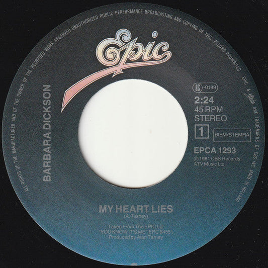 Barbara Dickson - My Heart Lies 38721 Vinyl Singles Vinyl Goed / Hoes Generic