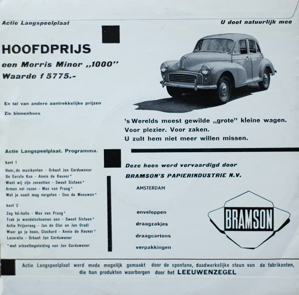 Various - Actie Langspeelplaat (10") Vinyl LP 10" Vinyl Goed / Hoes Goed