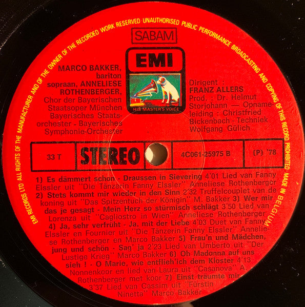 Marco Bakker & Anneliese Rothenberger singen Johann Strauss Jr. (LP) 44397