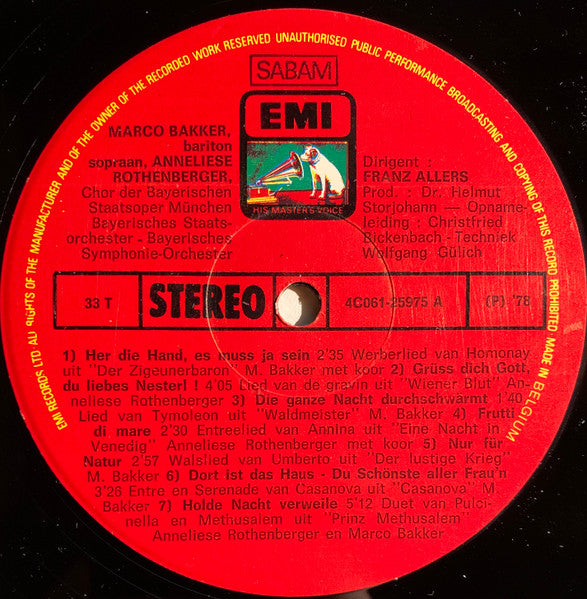 Marco Bakker & Anneliese Rothenberger singen Johann Strauss Jr. (LP) 44397