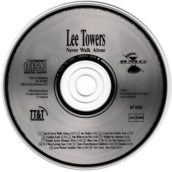 Lee Towers - Never Walk Alone (CD) 71086 Compact Disc Goede Staat