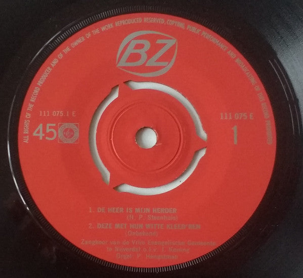 Zangkoor Van De Vrije Evangelische Gemeente Te Nijverdal - De Heer Is Mijn Herder 14616 Vinyl Singles Vinyl Goed / Hoes Goed