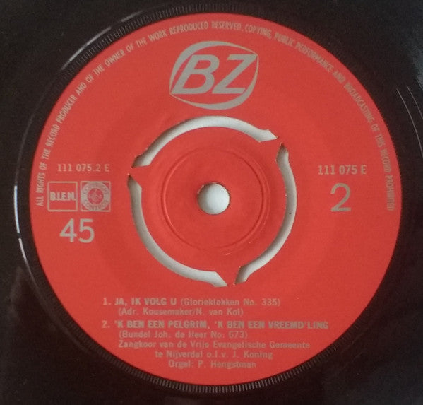 Zangkoor Van De Vrije Evangelische Gemeente Te Nijverdal - De Heer Is Mijn Herder 14616 Vinyl Singles Vinyl Goed / Hoes Goed