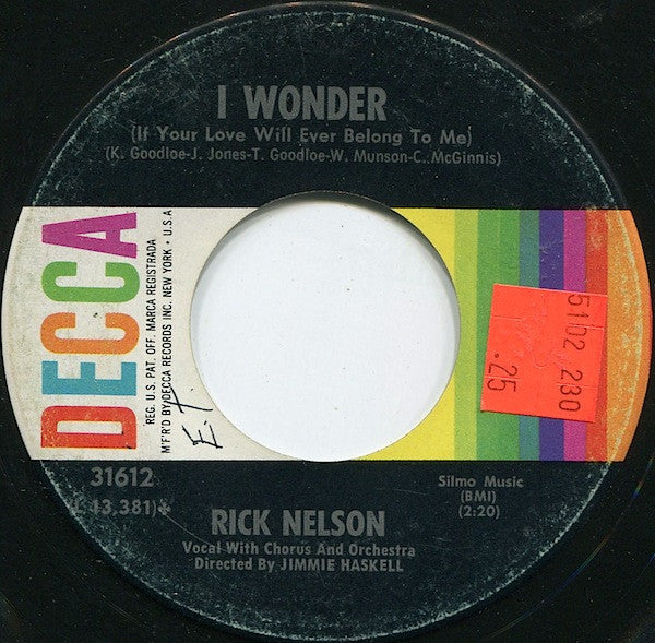 Ricky Nelson - The Very Thought Of You 40087 Vinyl Singles Vinyl Goed / Hoes Goed