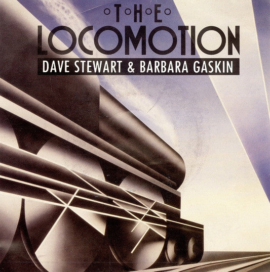 Dave Stewart & Barbara Gaskin - The Locomotion 22506 Vinyl Singles Vinyl Goed / Hoes Goed