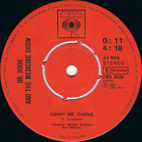 Dr. Hook And The Medicine Show - Carry Me, Carrie 30010 Vinyl Singles Vinyl Goed / Hoes Goed