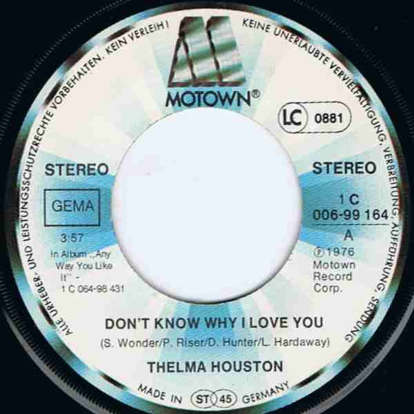Thelma Houston – Ich weiß nicht, warum ich dich liebe 30190