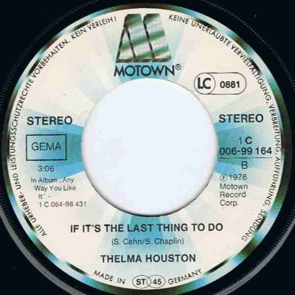 Thelma Houston - Don't Know Why I Love You 30850 Vinyl Singles Vinyl Goed / Hoes Goed