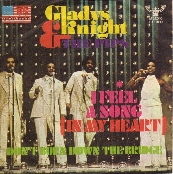 Gladys Knight And The Pips - I Feel A Song (In My Heart) 37679 (B) Vinyl Singles Vinyl Goed / Hoes Redelijk