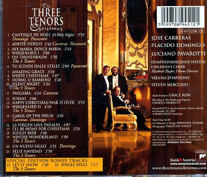 Three Tenors - Christmas (CD) 70825 Compact Disc Goede Staat