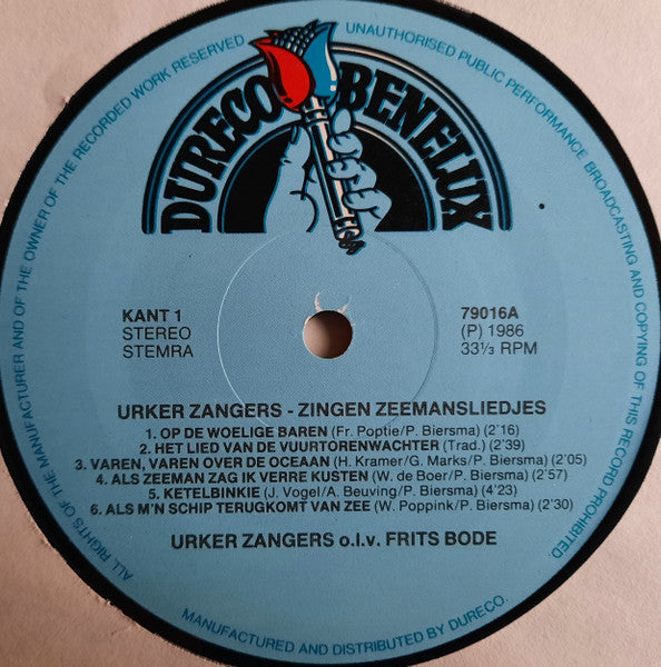 Urker Singers unter der Leitung von Frits Bode – Singing Sea Songs (LP) 49077