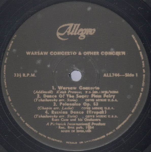 Russ Case und sein Orchester – Warschauer Konzert und andere klassische Favoriten (LP) 49727