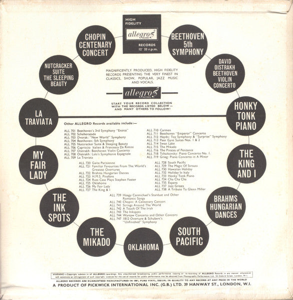 Russ Case And His Orchestra - Warsaw Concerto And Other Classical Favourites (LP) 49727 Vinyl LP Vinyl Goed / Hoes Goed